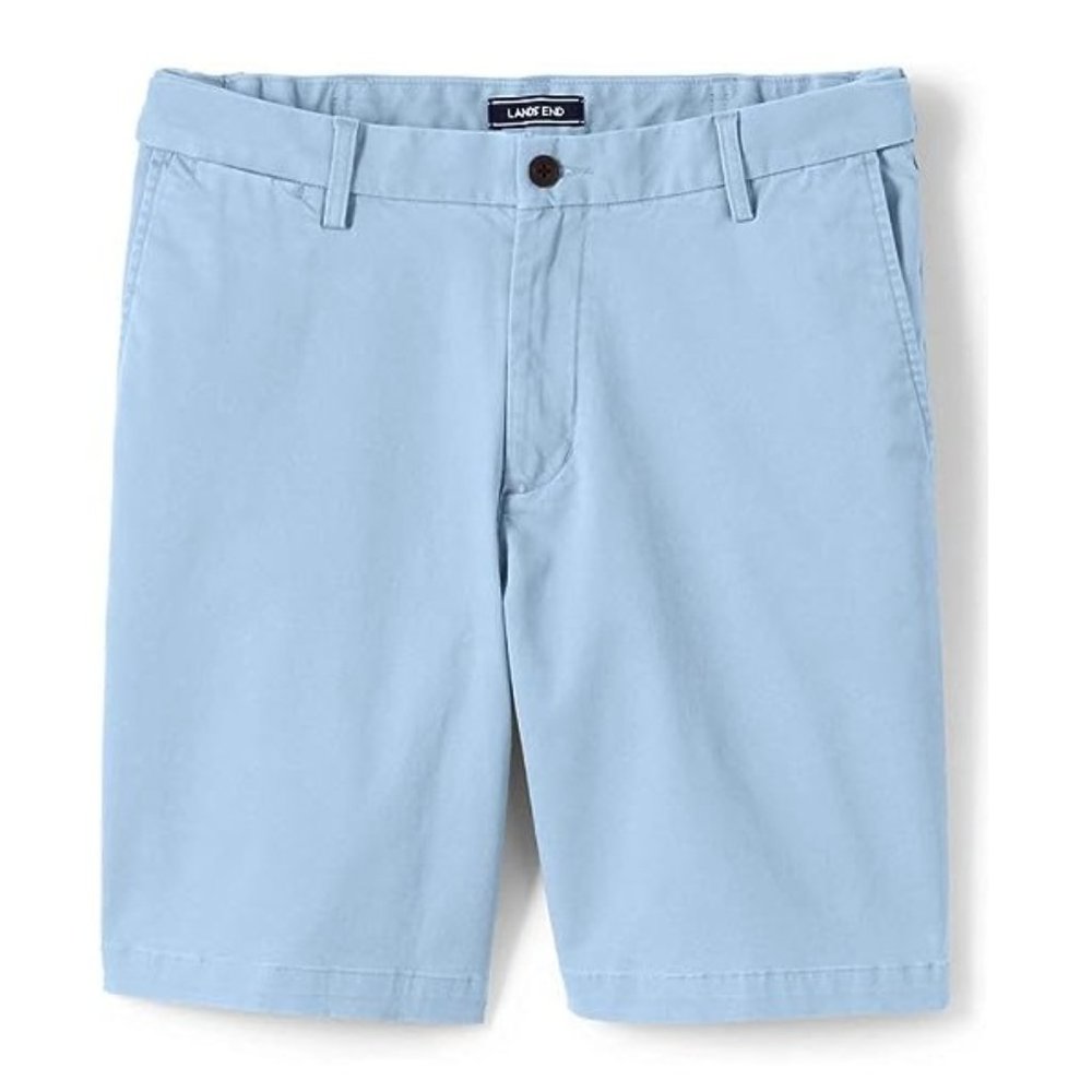 NWT Lands' End Mens Stretch Fit 9" Knockaround Chino Shorts Size 31 $60 FF259